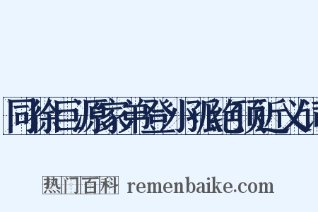 同徐巨源家弟登小孤绝顶近义词是什么意思的图片